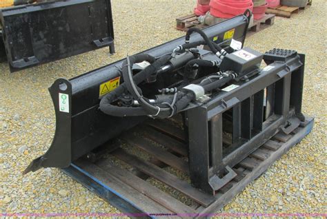 john deere 6 way blade for skid steer|caterpillar skid steer dozer blade.